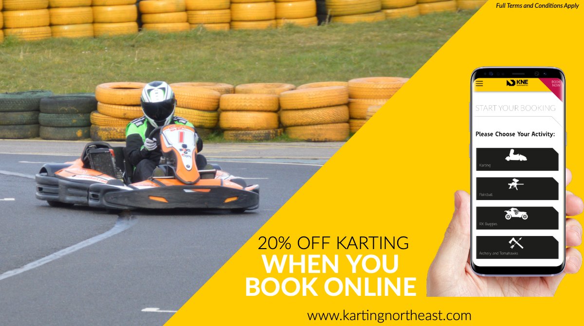 What you've been waiting for, 20% off karting including RX250 karts!
Valid on bookings placed on or before 7/4/19
Book Now - kartingnortheast.com/booking-start/
#Sunderland #Durham #Newcastle #KartingNorthEast