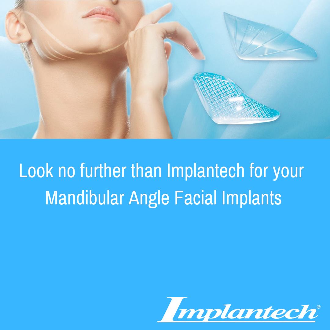 Implantech's tweet photo. Implantech is your source for mandibular angle implants!  We have five different styles available to meet your needs.  #implantech #superiorpatientaesthetics #mandibularangleimplant #mandibularangle #augmentation #facialimplant #surgery #surgeon #plasticsurgeon https://t.co/saneppZffL