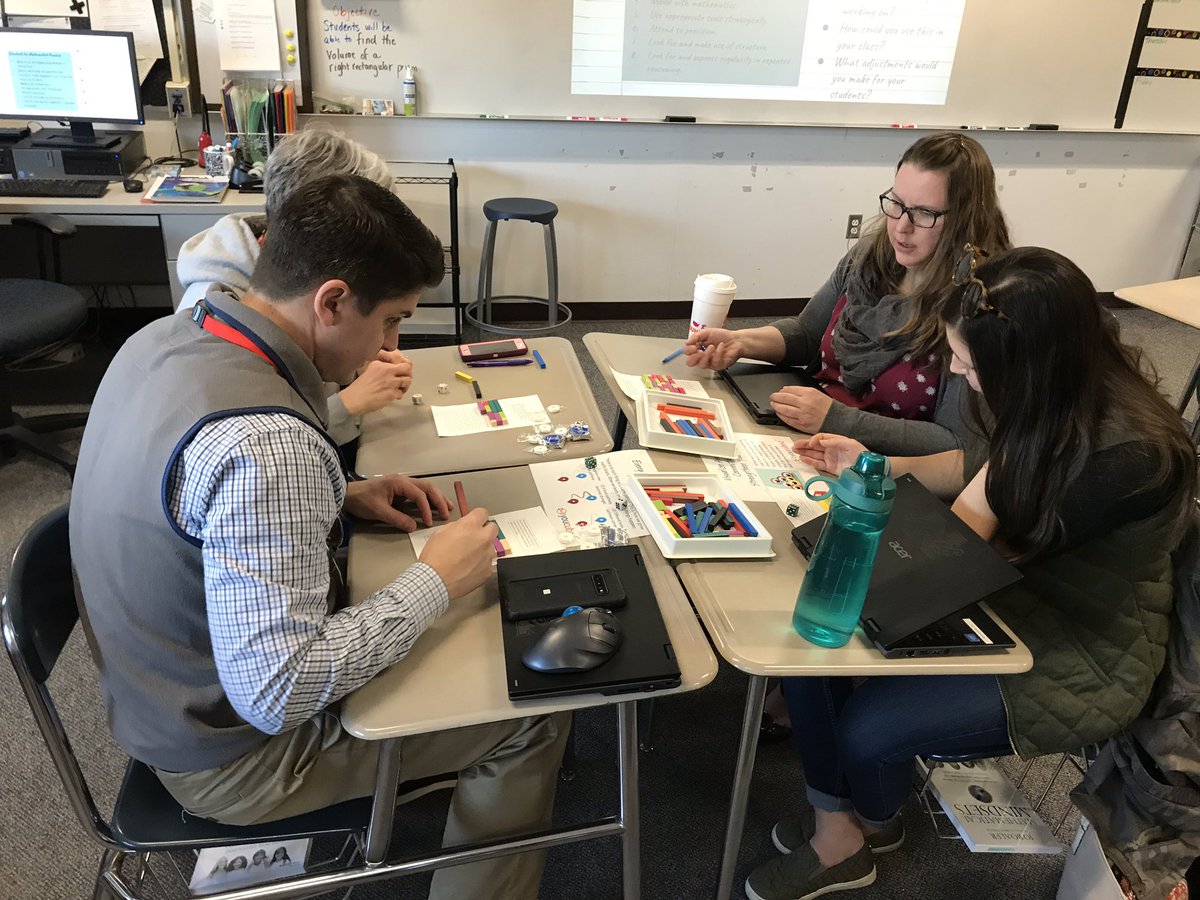 CommunityTitleI's tweet photo. Great start to our Mathematical Mindset PD with cuisenaire rods #mathisnotaworksheet #NAPSBPL #mathmindset https://t.co/FgmRwbFBH0