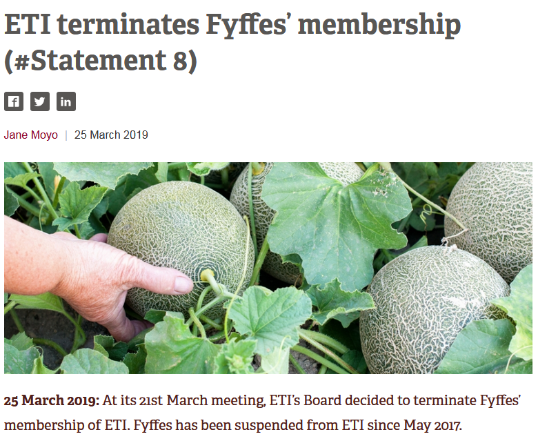 miadschaem's tweet photo. .@fyffes has ignored melon workers' rights in #Honduras for years. Now #ETI decided to suspend the fruit giant's membership. But the workers still suffer labour rights violations https://t.co/FHDF9VVIdi via .@ethicaltrade @STAS_agricola #MakeFruitFair https://t.co/HBQwy1mGj9