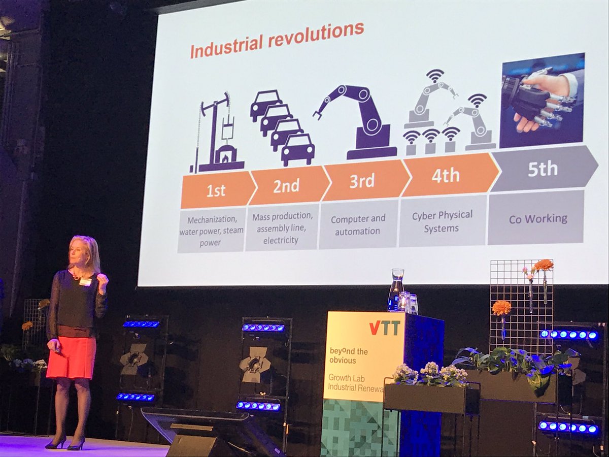 VTTFinland's tweet photo. The manufacturing industry still has a lot of old practices, new innovations e.g robots offer interesting opportunities, says @VirkkunenRiikka Read more https://t.co/93z0hYln7x #VTTGrowthLab https://t.co/I801YH8Hqr