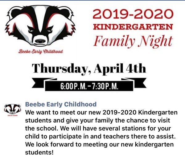 BeebePrek's tweet photo. ATTENTION: Current Badger PreK Kiddos and Families! https://t.co/zKkYnzFN9a
