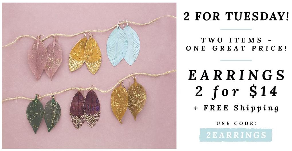closetsamples's tweet image. ⚠️TODAY ONLY!⚠️
2-for-Tuesday- 4/2/19- Must Have Spring Earrings- 2 for $14 &amp;amp; FREE SHIPPING with Code 2EARRINGS
&amp;gt;&amp;gt; shrsl.com/1j7hp

#centsofstyle
#sale
#deals
#dailydeals
#earrings
#2fortuesday
#fashion