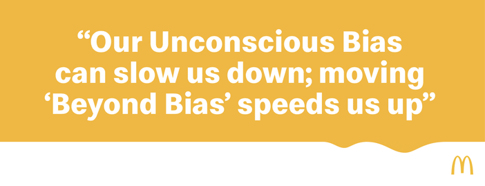 Earlier this year we announced our commitment to put all of our recruitment teams & select agencies through ‘Food For Thought, Beyond Bias’ training. Here's how we're redefining hiring practices to build stronger, more diverse teams: http://McD.to/6012Eb1zp

