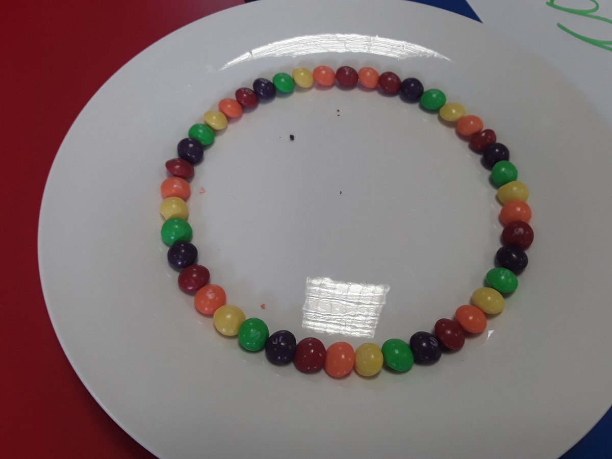 Year2TheHill's tweet photo. Year 2 have been experimenting with skittles. We tested which would create the fastest rainbow pattern- cold, hot or room temperature water. Both classes had different results! https://t.co/9hioQHnU3s