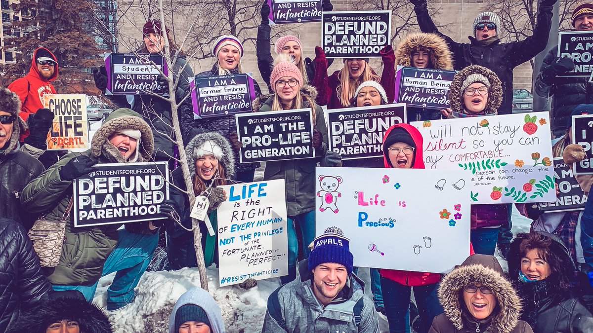 StudentsforLife's tweet photo. The Pro-Life Generation will always #resistinfanticide. https://t.co/E1g6r7e2Jl