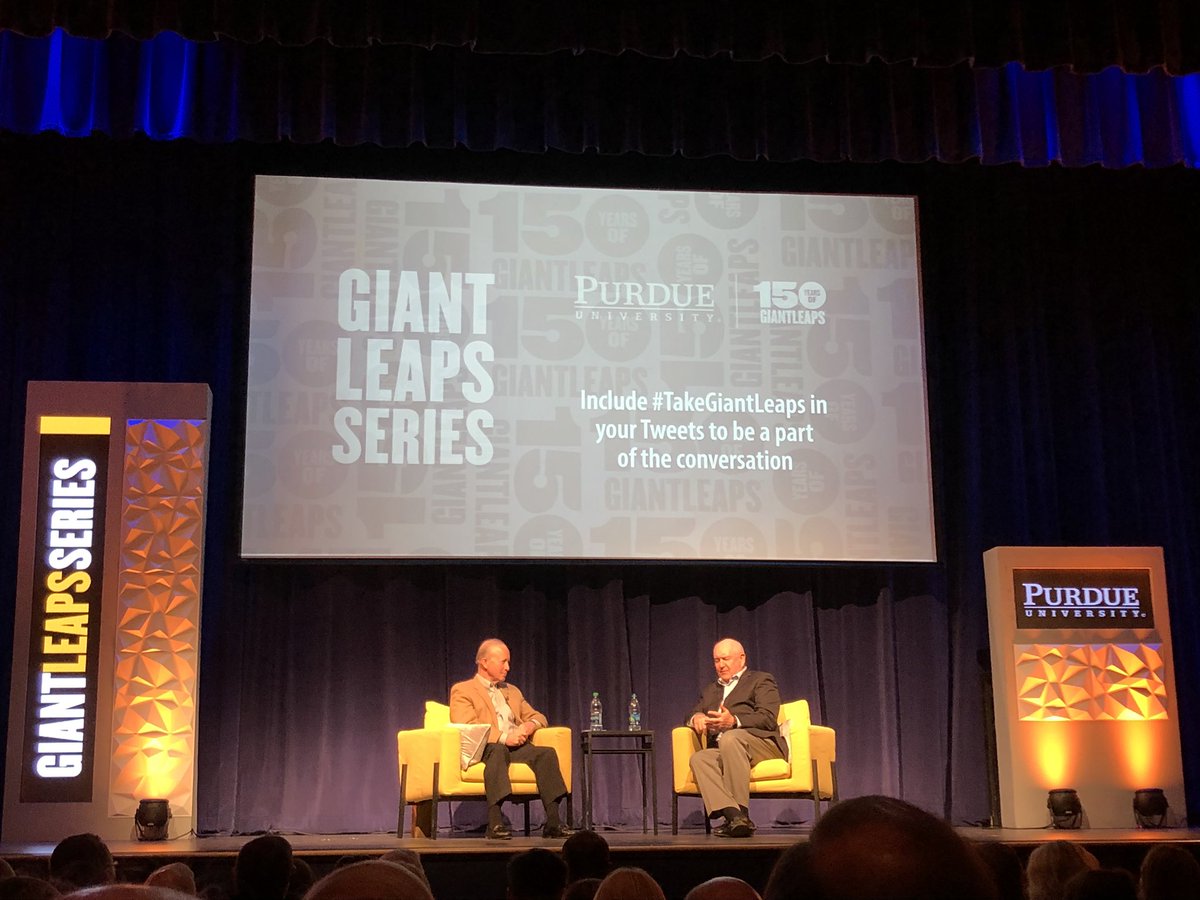 It’s #PurdueAgWeek19! @SecretarySonny is on campus visiting with <a href="/purduemitch/">Mitch Daniels</a> today. Sec. Perdue came to Purdue to receive business training from our Center founder, Dr. Dave Downey, to learn how to effectively run his #agribusiness.