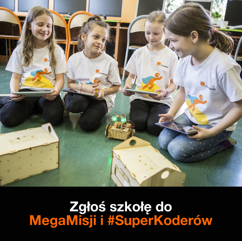 EwaKrupa_1's tweet image. Ruszył nabór szkół do naszych dwóch programów edukacyjnych: MegaMisja i #SuperKoderzy. Gorąco zachęcam do wysyłania zgłoszeń i puszczania tej informacji dalej w świat. 😄 fundacja.orange.pl/rekrutacja/
