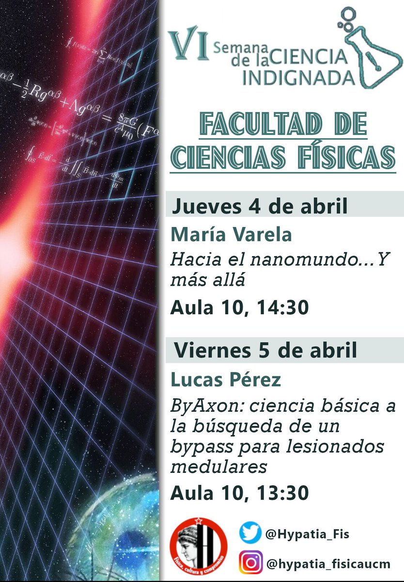 No os perdáis las charlas en nuestra facultad durante la Semana de la Ciencia Indignada!