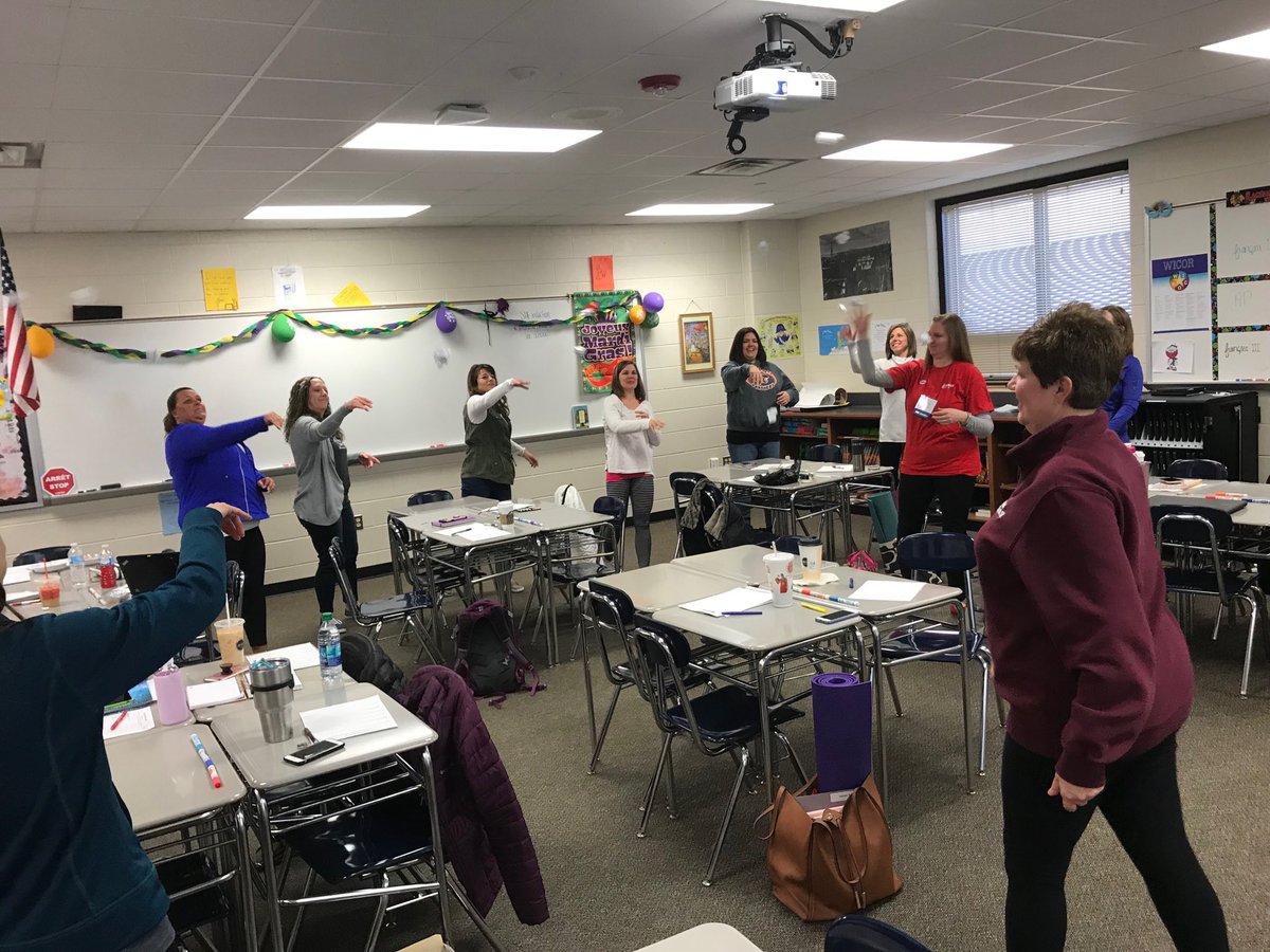 Snowball fight to get started with our day of learning!!! Infusing AVID in math! #Ignite308PD