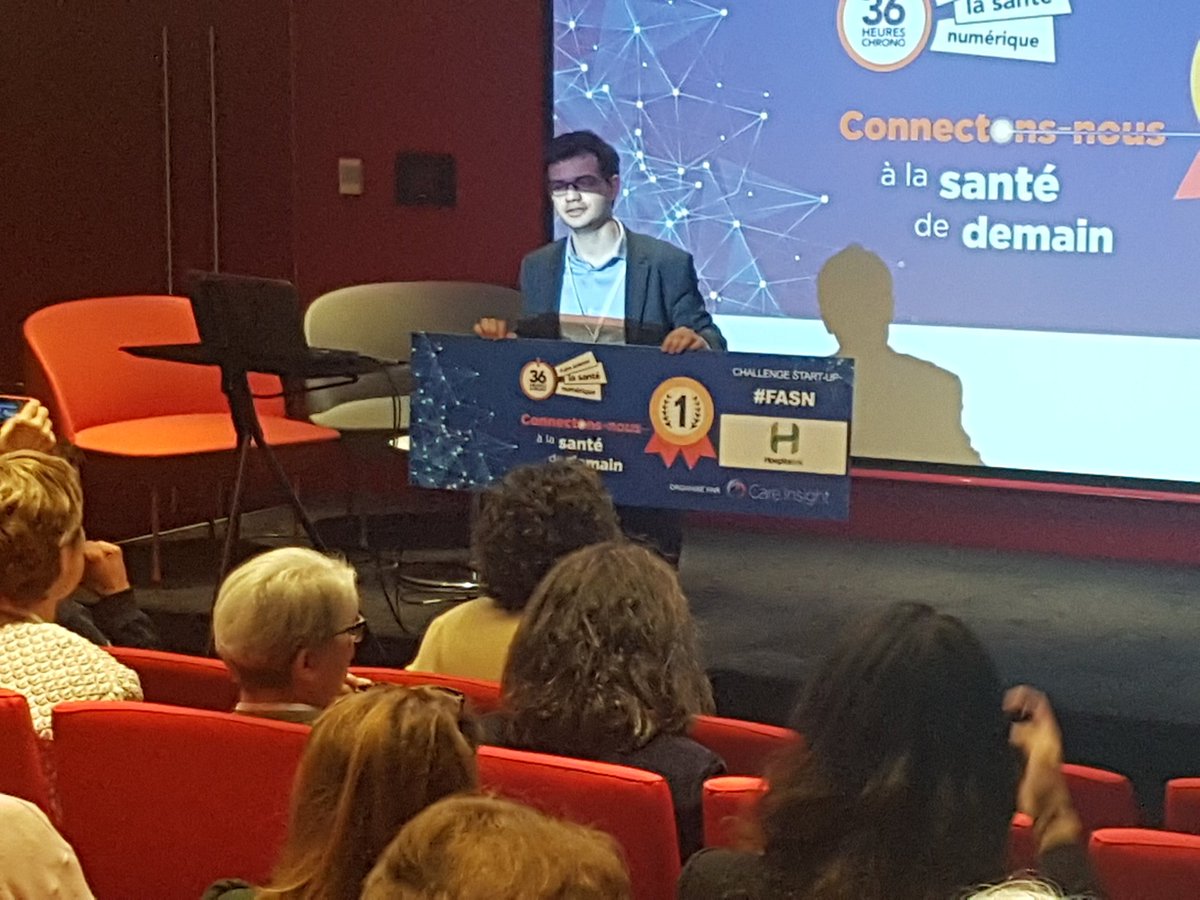 SanteNumerique's tweet photo. Après délibération du jury startup (Dr Moulin @paoli_calmettes Joséphine Marie @Bpifrance Dr Falise-Mirat @Care_Insight &amp; Sandrine Boucher @GroupeUNICANCER) ➡️ Hospitalink sort vainqueur du challenge #FASN Cancérologie 🚀 https://t.co/qFzImUDu4m