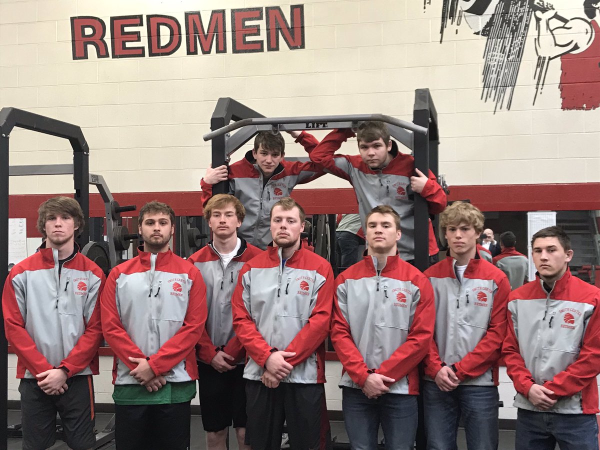 sc_bigredwon's tweet photo. Thanks to Jostens for providing a free jacket with each championship ring that was purchased for the state championship football team. Pictured are the senior football players. https://t.co/V1eqXUB2Ia