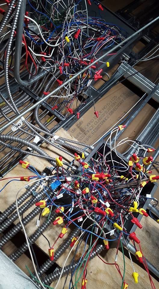 TaskElectricLLC's tweet photo. A little Tuesday humor:  What an electrician's nightmare looks like. 🤣

#nightmare #nightmares #electricianfails #workplacefails #jobsitefails #electricians #electricalcontractors #contractors #construction #builders #foreman #multifamily #commercial #condos #apartments #raleigh https://t.co/LXgNgbebA1