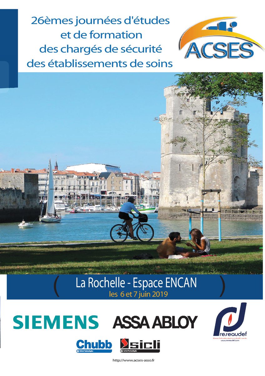 Nous avons le plaisir de vous informer que nos journées d’études et le salon de la protection associé, se dérouleront les 6 et 7 juin 2019 à l'Espace ENCAN de LA ROCHELLE. Nous vous y attendons nombreux!