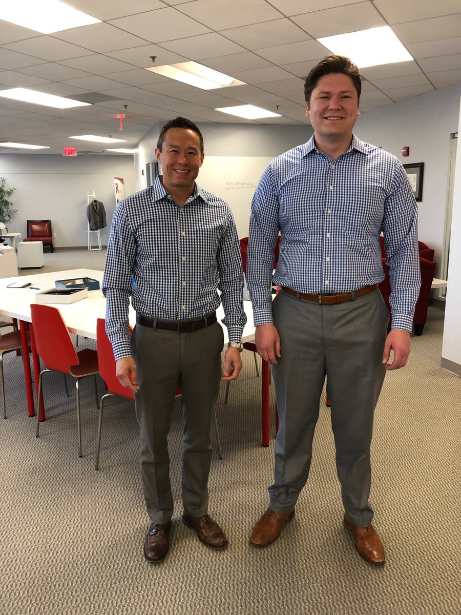You know it's going to be a good day when <a href="/jeffshen25/">Jeffrey Shen</a> and <a href="/Blake_Harvey_/">Blake Harvey</a> are #twinning.