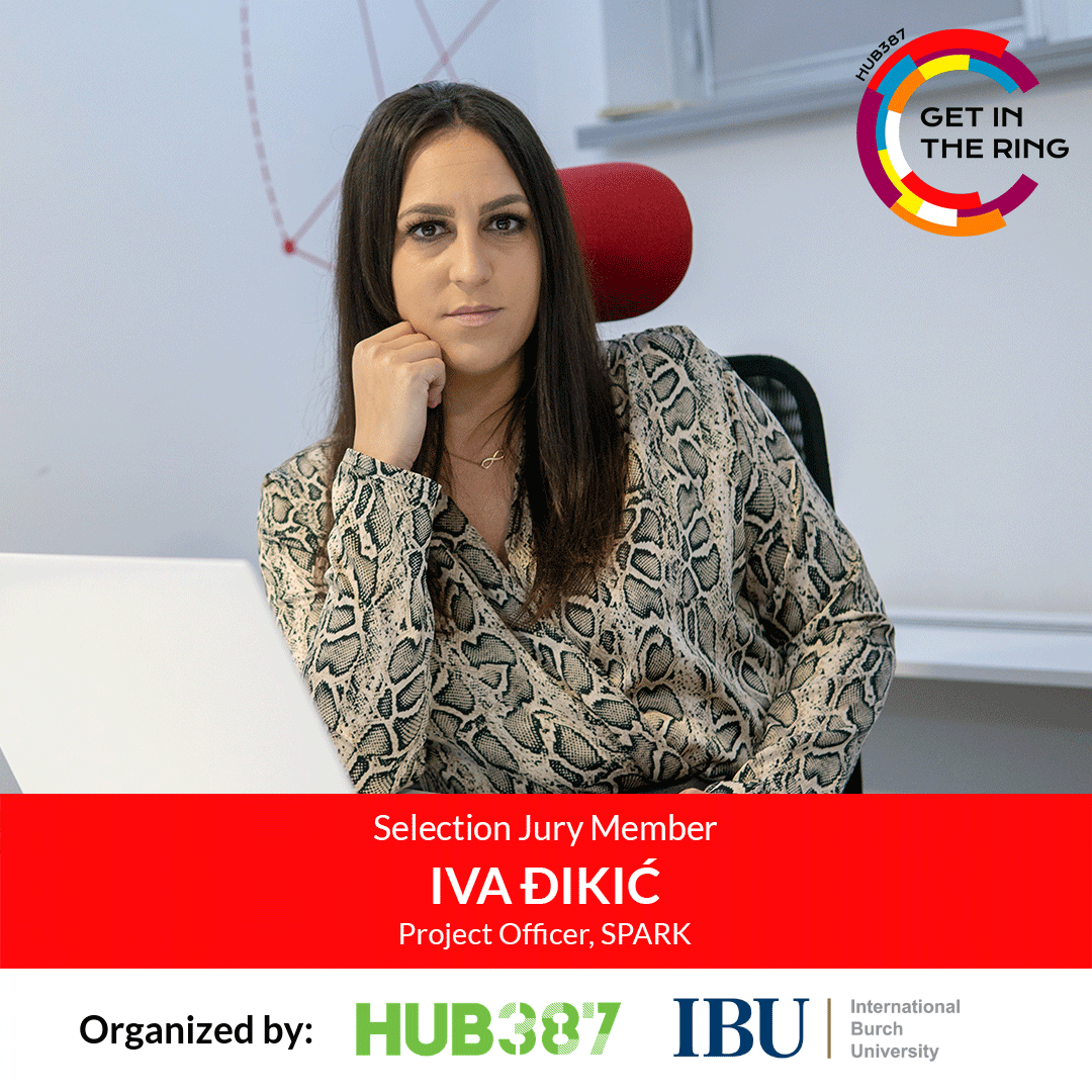 With many years of experience working with startups as a founder and consultant, Project Officer at <a href="/SPARKmostar/">SPARK</a>, Iva Đikić, will join our jury and help select the most innovative and promising startups amongst the contestants 🔎
