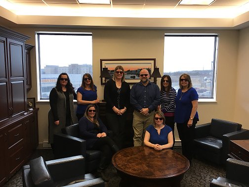 KMKCapital's tweet photo. Today is #WorldAutismAwarenessDay! Our employees are sporting their shades to #BeCoolForAutism @AutismSocietyNL https://t.co/aOQ4n5DABw
