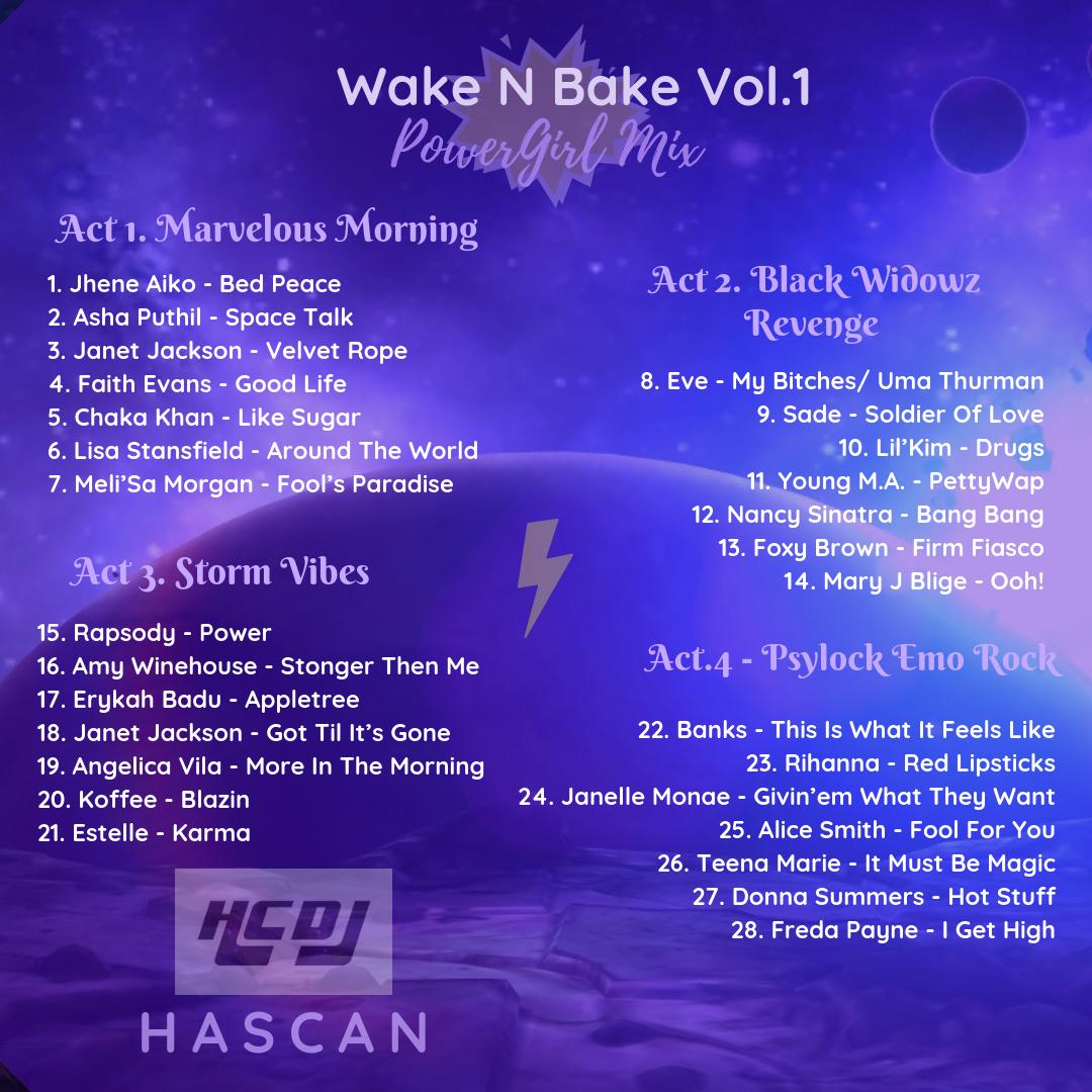 Hasislike's tweet photo. TRACKLIST FOR POWERGIRL MIX #powergirl  #wakeNbake #weed #comics #marvel #storm #blackwidow #Psylocke #CaptainMarvel #avengers #AvengersEndgame #endgame #hiphop #randb #stoners #stonerchick #DJ #mix #hascan #hascandj https://t.co/zvJiHqIyT6