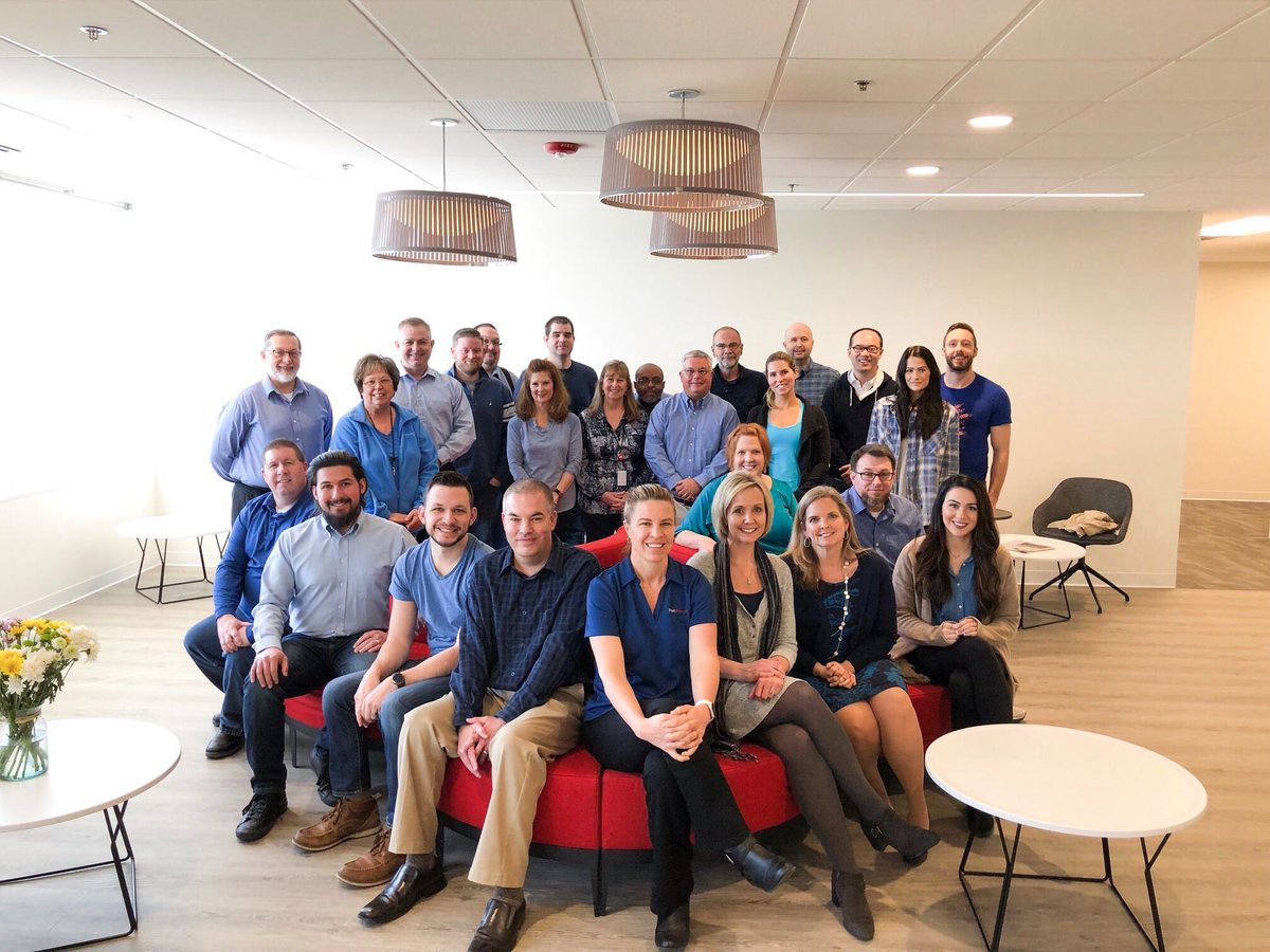 DirectEmployers's tweet photo. Today is #WorldAutismAwarenessDay! To recognize the talents and skills of people on the spectrum, our staff wore their best and brightest blue – the calming color associated with #autism. How is your organization recognizing #NationalAutismAwarenessMonth? #YourDE #HR #disability https://t.co/Ikry3Ye8r3