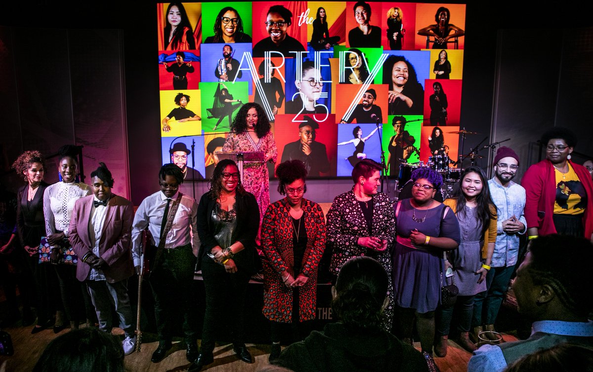 WBURartery's tweet photo. What a beautiful group of people and communities. 

Thank you to all of the folks who joined us last week at the #artery25 celebration at @WBURCitySpace . Such joy and a sense of community in the room. 
📷: Erin Clark for WBUR https://t.co/SpLsnEgN0n