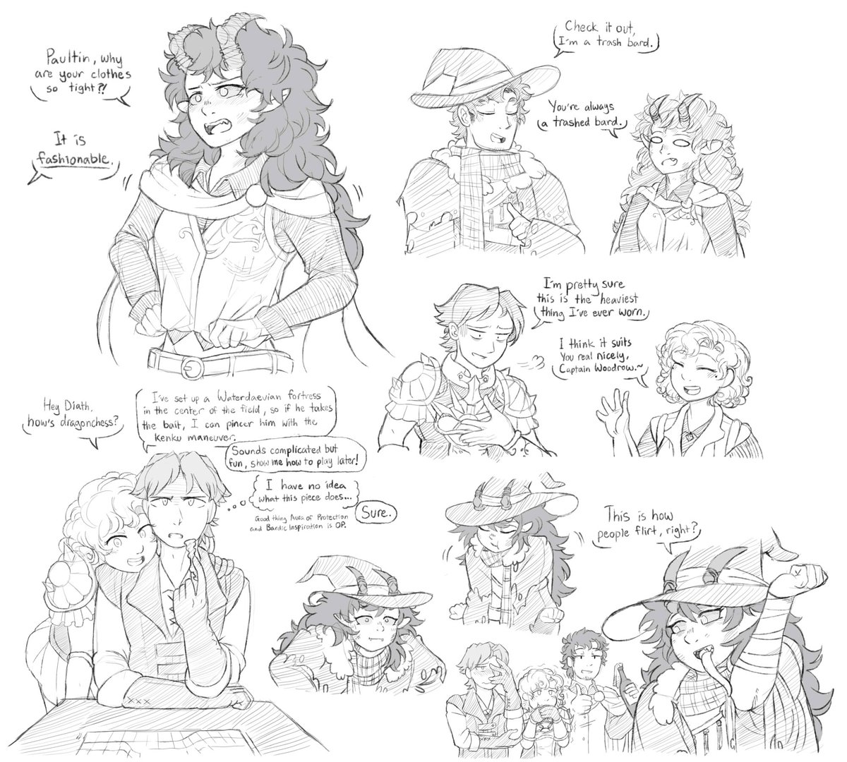 Carniccity's tweet photo. Catching up to DCA after taking the break to have fun with my own DnD shenanigans and jumping on the Critical Role campaign as well! Caught up just in time for the episode tonight so have doodles based on events in the PAX live show #DiceCameraAction #wafflecrew https://t.co/3ZUT1H2BW4