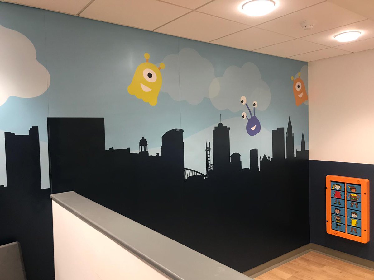 Inpro's Aspex® Printed Wall Protection installation at Wythenshawe ED in Manchester, UK with our distributor, <a href="/IntastopLtd/">Intastop Ltd</a> . The atmosphere in the children's waiting room is now full of fun and adventure and the walls are safe and protected! #wallprotection