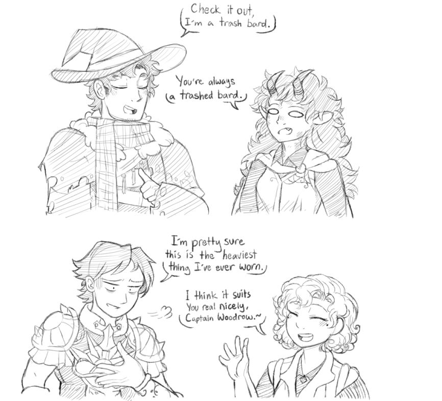 Carniccity's tweet photo. Catching up to DCA after taking the break to have fun with my own DnD shenanigans and jumping on the Critical Role campaign as well! Caught up just in time for the episode tonight so have doodles based on events in the PAX live show #DiceCameraAction #wafflecrew https://t.co/3ZUT1H2BW4