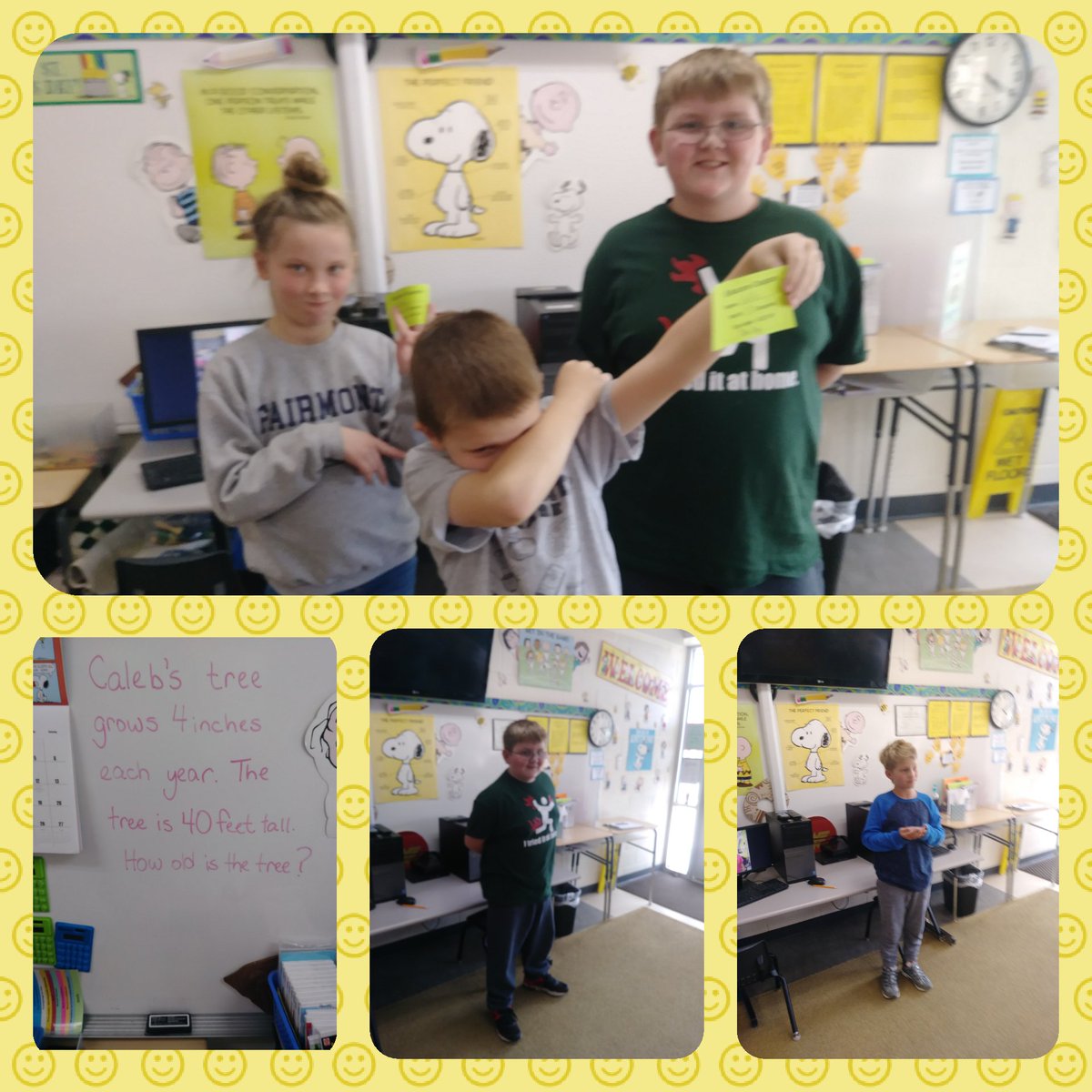 fmteducare's tweet photo. April Fool's Hijinks in Older Educare😂they were fooled with the question of the day🤣they were fooled with an announcement of MATH WEEK! 😂then we had a JOKE-OFF🤣Everyone found 2 jokes & told them #AprilFools2019 #OlderEducare #TheyThinkTheyAreSoFunny #WeHeardSomeGoodJokes 😂🤪 https://t.co/1SiHaqmzDk