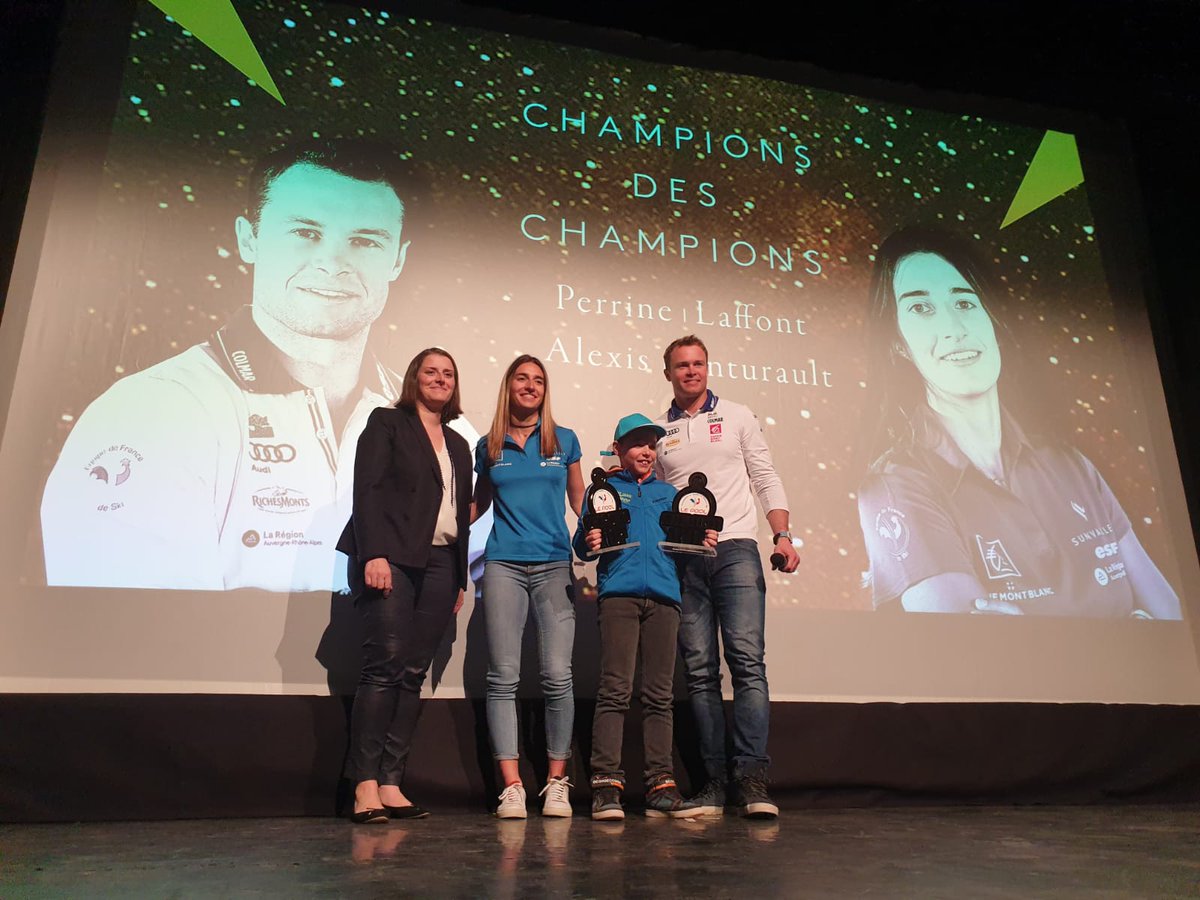 FedFranceSki's tweet photo. #ChronodOr 2019 : Une fois de plus, 2 Champions des Champions sont élus ! Bravo @LaffontPerrine et @AlexPinturault #lePOOL https://t.co/68u818H1jv