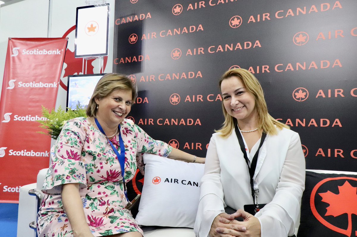 PPancanada's tweet photo. Air Canada at the Canadian Pavillion, Expocomer 2019
@AirCanada Maribel Fernandez @AmbCanPanama                     Ambassador Lilly Nicholls  @EmbCanPanama @PPancanada Glen Champion Priscilla Maloney https://t.co/x1HsBVayx0