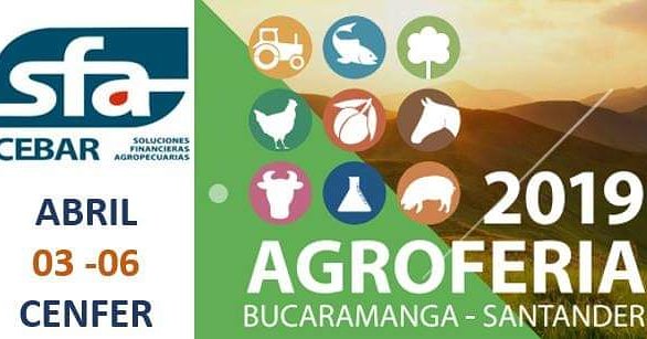 sfa_cebar's tweet photo. SFA Cebar presente en la Agroferia Bucaramanga - Santander del 3 al 6 de abril de 2019 en Cenfer. Te esperamos para resolver todas tus dudas y asesorarte en la financiación de tu crédito Agropecuario Finagro.
#SFACEBAR #FinanciandoElCampo #Asesoría #Créditosagropecuarios https://t.co/WrCX5mEA7k