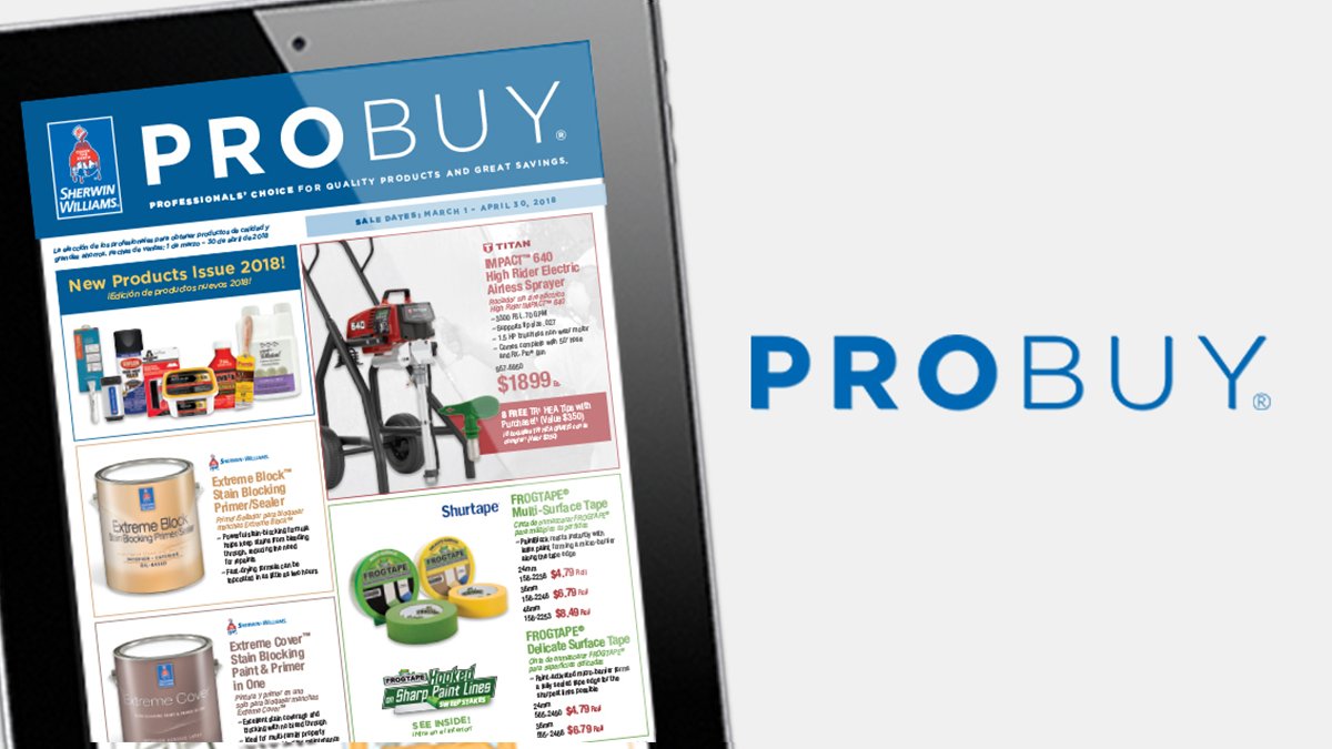 SWPaintPros's tweet photo. Looking to save on the latest and greatest? Our ProBuy® 2019 New Products issue won't disappoint. #ProBuy #paintproducts #savings https://t.co/tSCA8vBCb8 https://t.co/laUQGj1XwH