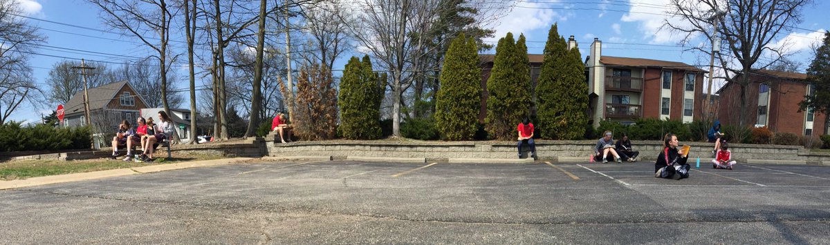 Book club is best when it is spent outside on a beautiful day! <a href="/CCLSChargers/">CCLS - St. Louis</a>