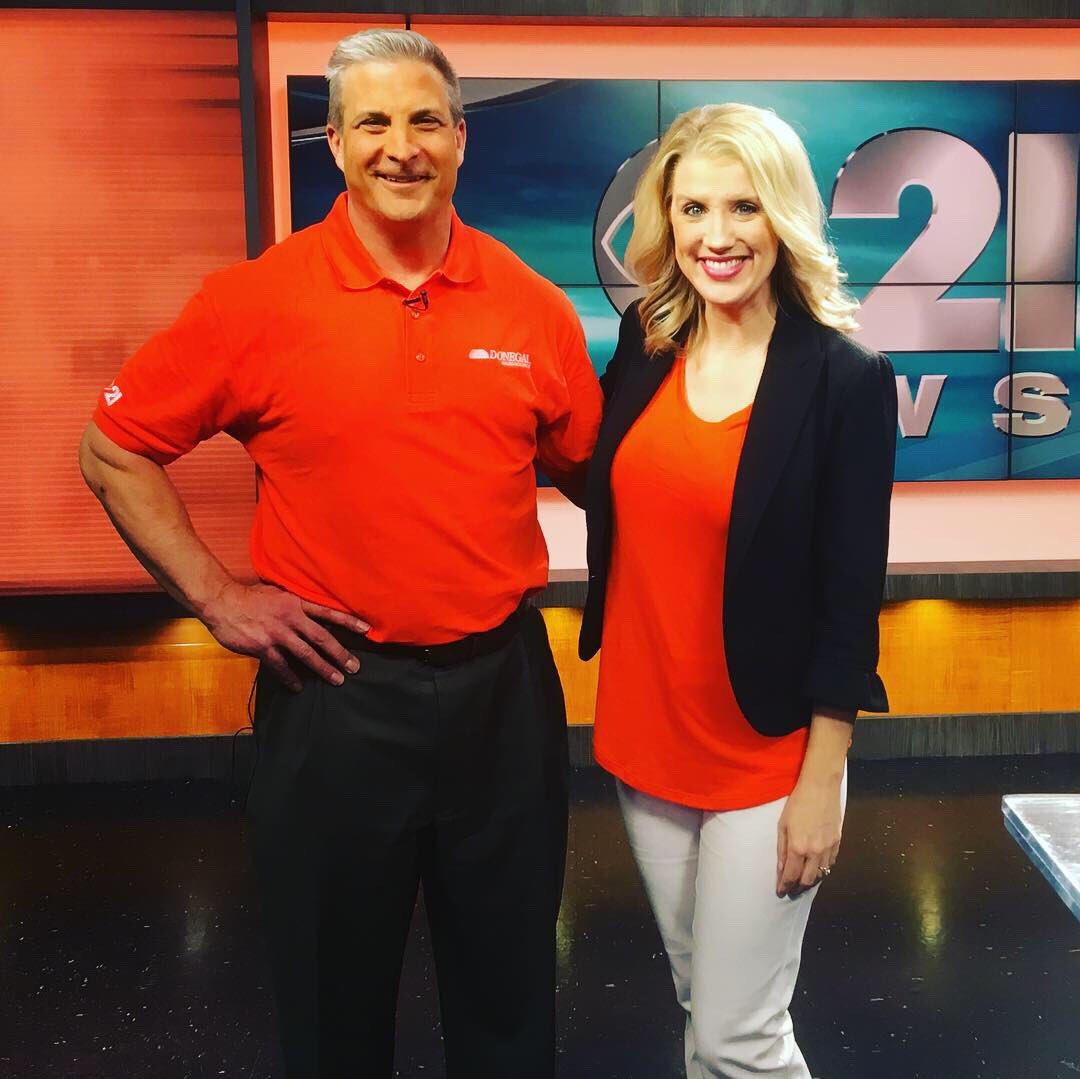 JasmineCBS21's tweet photo. April is National Distracted Driver Awareness Month. Today we’re wearing orange for Owen Brezitski who was hit and killed by a distracted driver. @CBS21NEWS
#Orange4Owen #CBS21OrangeOut https://t.co/uvKBdThuXu