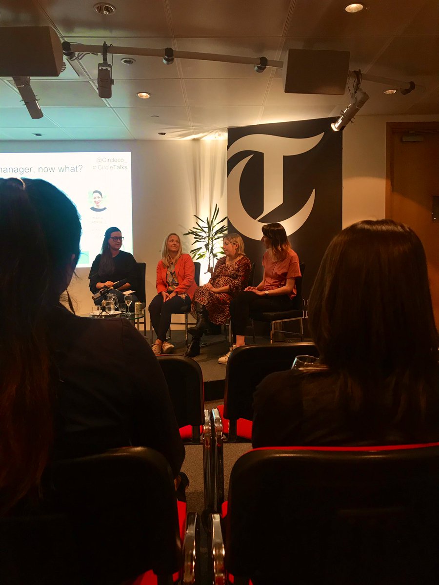 A fantastically candid talk about being a Manager tonight with <a href="/circleco_/">Circle Community</a> Founder Sam Hepburn, <a href="/Telegraph/">The Telegraph</a>’s IT Director, Carol Johnson, <a href="/amazon/">Amazon</a>’s Serena Mariani &amp; <a href="/snyksec/">Snyk</a>’s Maria Campbell👌 

📚 Book to read: 
#RadicalCandor ~ Kim Scott

#womenintech #womenindigital #CircleTalks