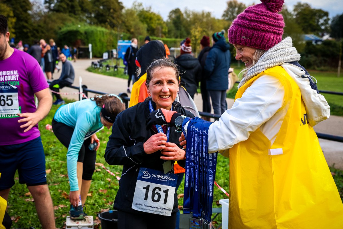 Run the River Thames Half on 27 October and receive a bespoke medal and goody bag when you cross the finish line.