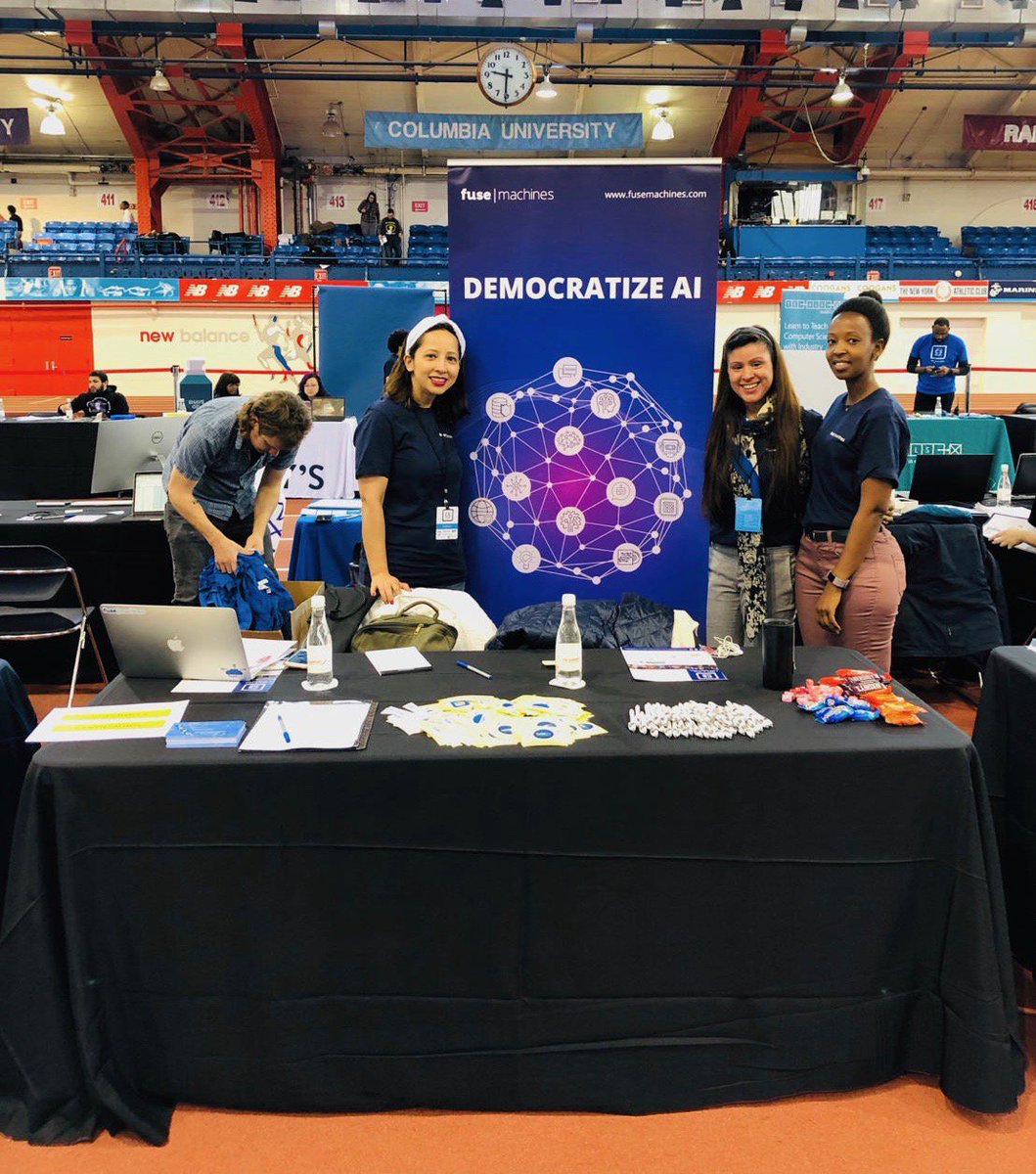 fusemachines's tweet photo. The Marketing Team @ the 6th Annual NYC CS Career Fair where over 10k attendees were present. It was a pleasure talking to students about our educational initivaitves: AI Fellowship & https://t.co/0htjFyouf6. #csfairnyc #ai #artificialIntelligence #technology #tech #educational https://t.co/RGB9bDCSXK