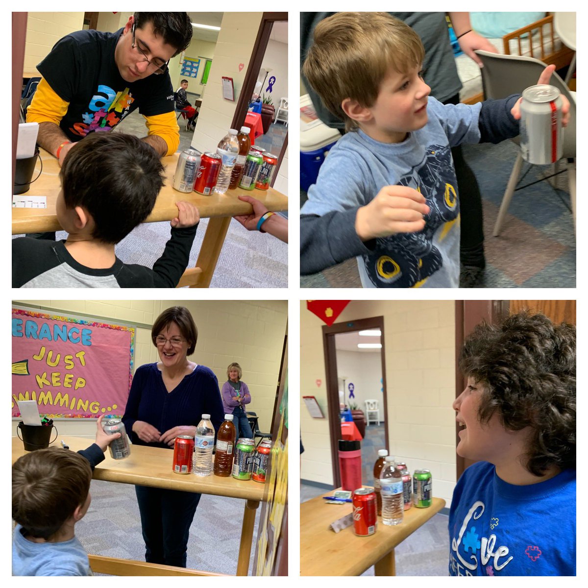LaurenLindSLP's tweet photo. #HappyHillendale celebrates #AutismAwarenessDay2019 with the #HuskyCafe where students practice social skills, communication, following directions with embedded language concepts and more!
#morethanspeech #learnbydoing #schoolslp #autisticsupport #ucfsd
#lemonadestandcominginmay https://t.co/W3qf0Q9NH3