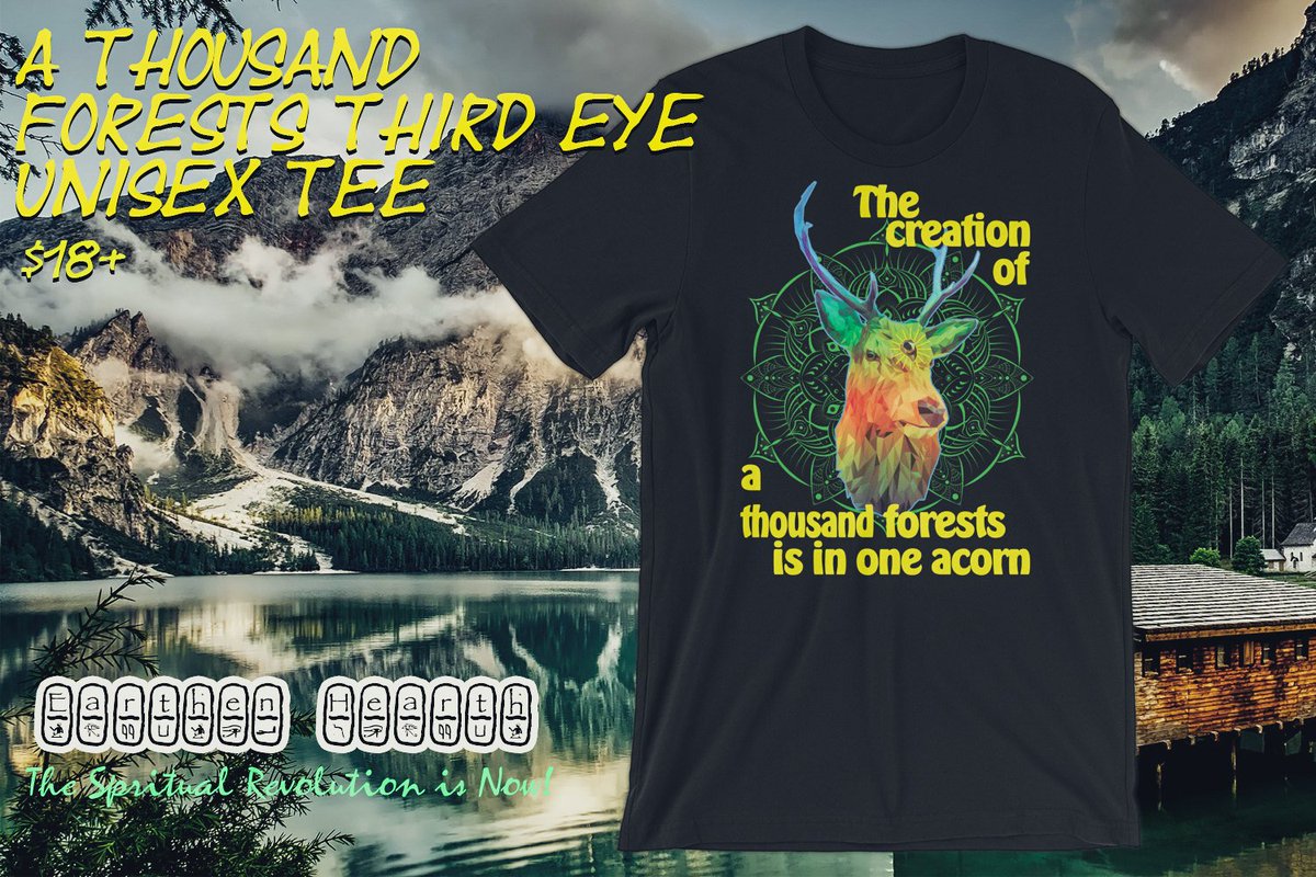 Earthen_Hearth's tweet photo. A Thousand Forests Third Eye Unisex Tee Shirt - $18 
🌲🌲🌳🌲 https://t.co/9LVwl6I6UK🌲🌲🌳🌲 
Ralph Waldo Emerson Quote Tee #nature #spirit #transcendental #emerson #hiking #natureshirt #thirdeye #meditation #awakening #chakra #spiritual #trees #naturetee https://t.co/cAgNNwvCtX
