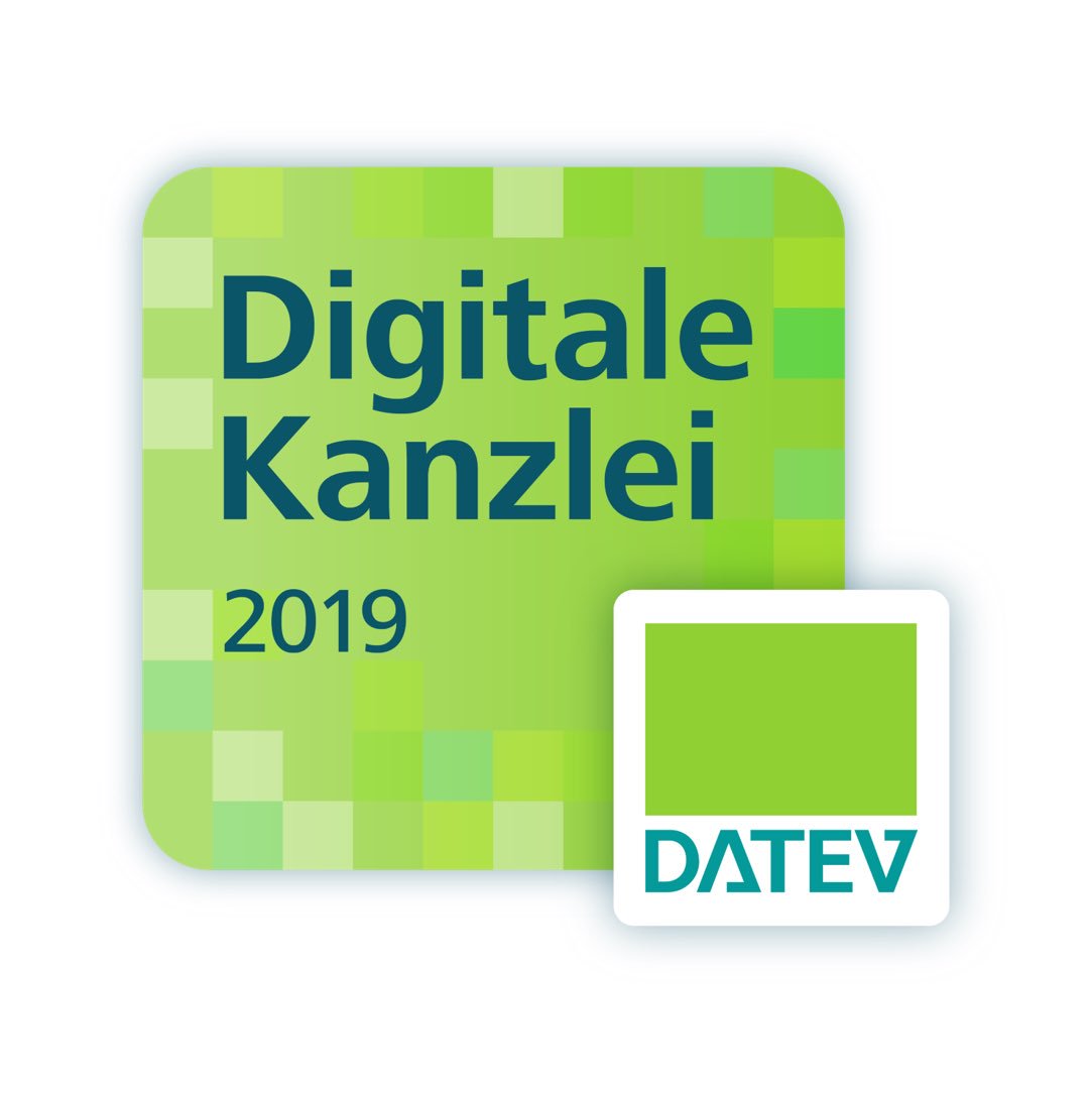 Wir sind Digitale Kanzlei 2019!  Heute haben wir von der DATEV offiziell die Auszeichnung Digitale Kanzlei 2019 erhalten. Das Zertifikat wird in diesem Jahr erstmals von der DATEV an ausgewählte Kanzleien verliehen.