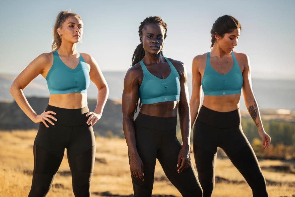 Reebok's tweet photo. Spin instructor Tunde Oyeneyin knows the importance of being confident in all the ways you move. Learn how she moves in her #PureMoveBra here: https://t.co/xmvoW6jg0u. https://t.co/xSBOMbsW9P