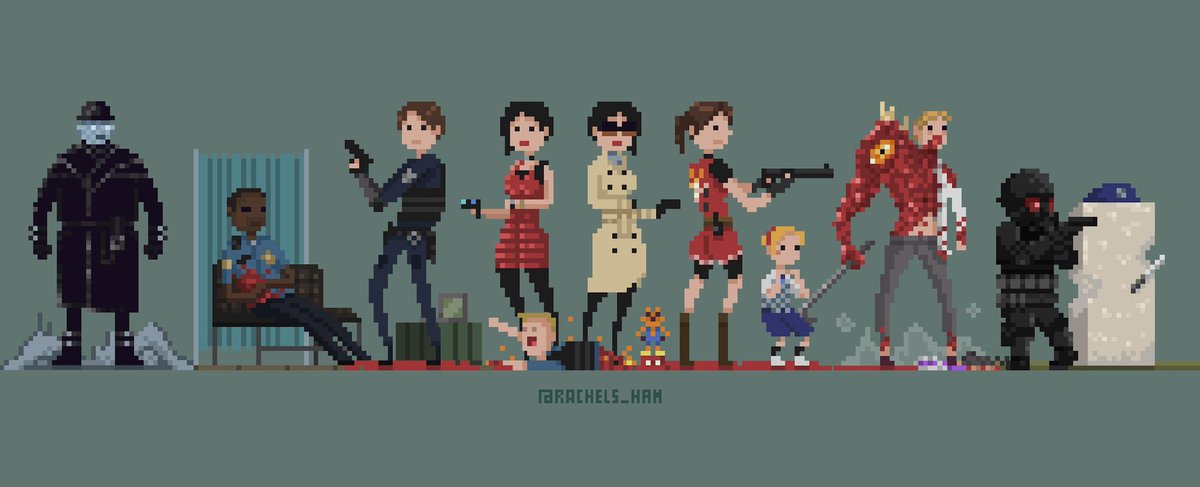 WilliamBirkinG's tweet photo. If you took a trip to Raccoon City in '88. I've seen a few pictues of 2 Ada Wong's recently. Imagine the confusion if there really were two of them!

Pixels by @Rachels_ham https://t.co/HXbmv3r5Ox