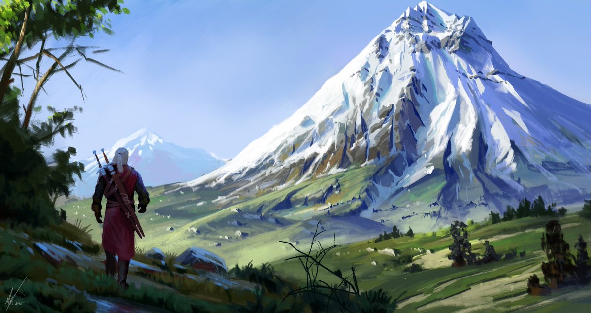 VideoArtGame's tweet photo. The #FanArt of #TheWitcher ⚔🎨

"Beautiful Landscapes"

Artist: @MichalKus3 https://t.co/7mKxsclp2q