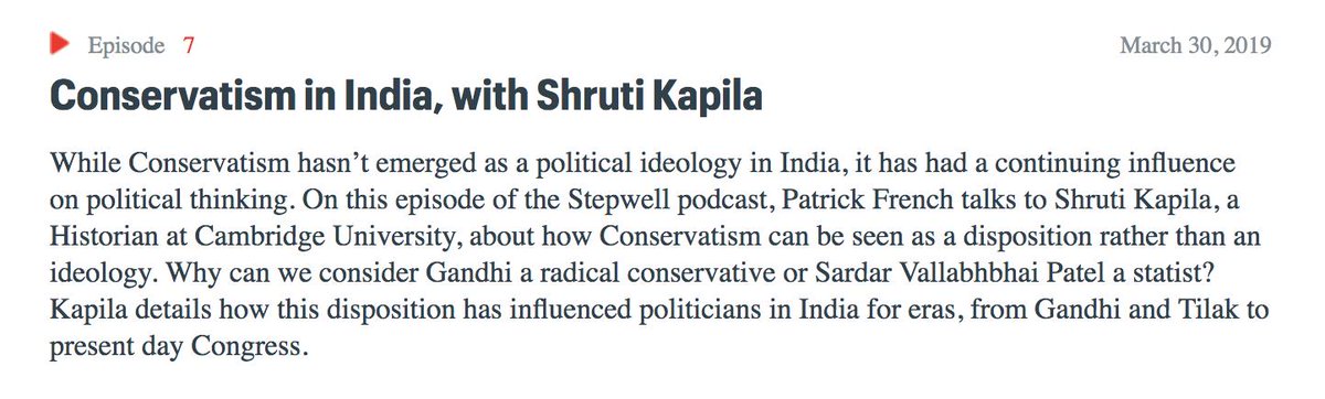 cambridge_cpt's tweet photo. A brilliant podcast - @shrutikapila on a forgotten #conservative tradition in #Indian political thought
https://t.co/9n1JkVngYM https://t.co/gbo3HTW8BY
