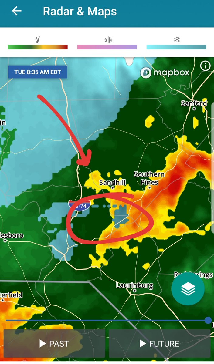In our continuining "weird weather at The Rock" - I present multiple weather conditions at the same time! (April Fools weather continues into April 2nd around here apparently) Thunderstorm/snow/monsoon... is this a Thundersnowsoon?!?!