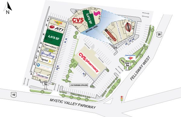 Rare opportunity! 4,419 SF #Subdividable #Space for #Lease at Wellington Circle Plaza, #Medford. 3,410 SF Available in Adjacent Building on 2nd Floor #CRE #Retail
