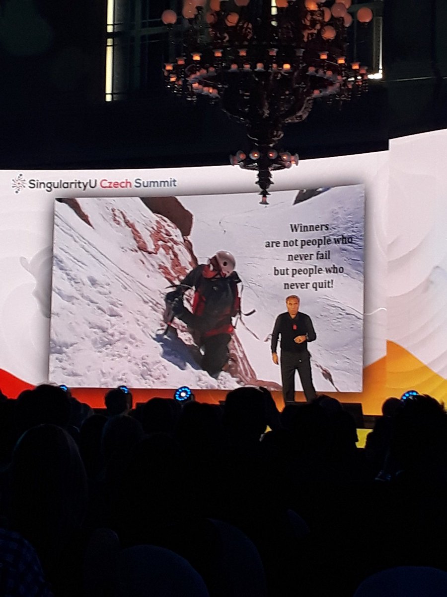SUCzechSummit's tweet photo. @ExplorerJEN Johan Ernst Nilson speaks about #exploration 
"Winners are not people who never fail but people who never stop!"
#SUCzechSummit #SUCZECH https://t.co/bOcrIznvkR
