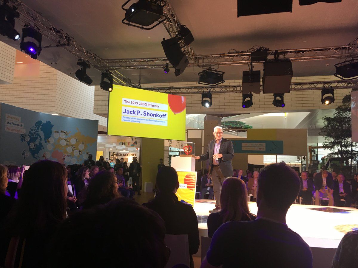 Wonderful to see Jack Shonkoff be awarded the 2019 LEGO prize #LEGOIdea2019