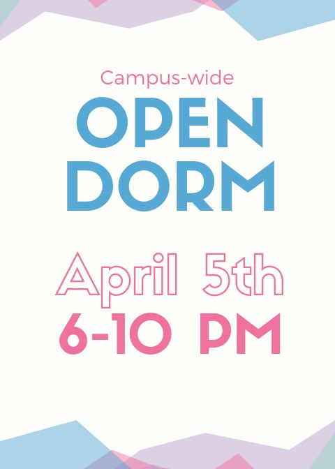 SAHardingU's tweet image. Open dorm is THIS Friday from 6-10 PM!