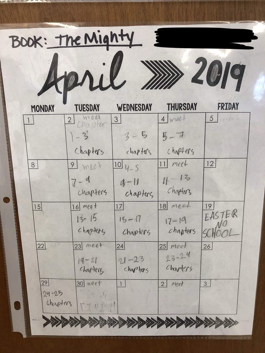 MrsHuberPCSD32's tweet photo. Ss took ownership in ELA today. Ss decided on their novel for book clubs, then established a reading schedule for the month. Ss also decided when to have mtgs to discuss. The buzz of excitement over reading a book was astounding. #pcmsd32 #pcsd32 https://t.co/ADBi3epqDB